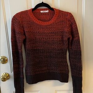 Bailey 44 Black and Rust Chunky Knit Sweater Size XS